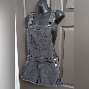 Wallflower Denim Shorts Overalls